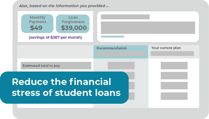 Student loan program illustration